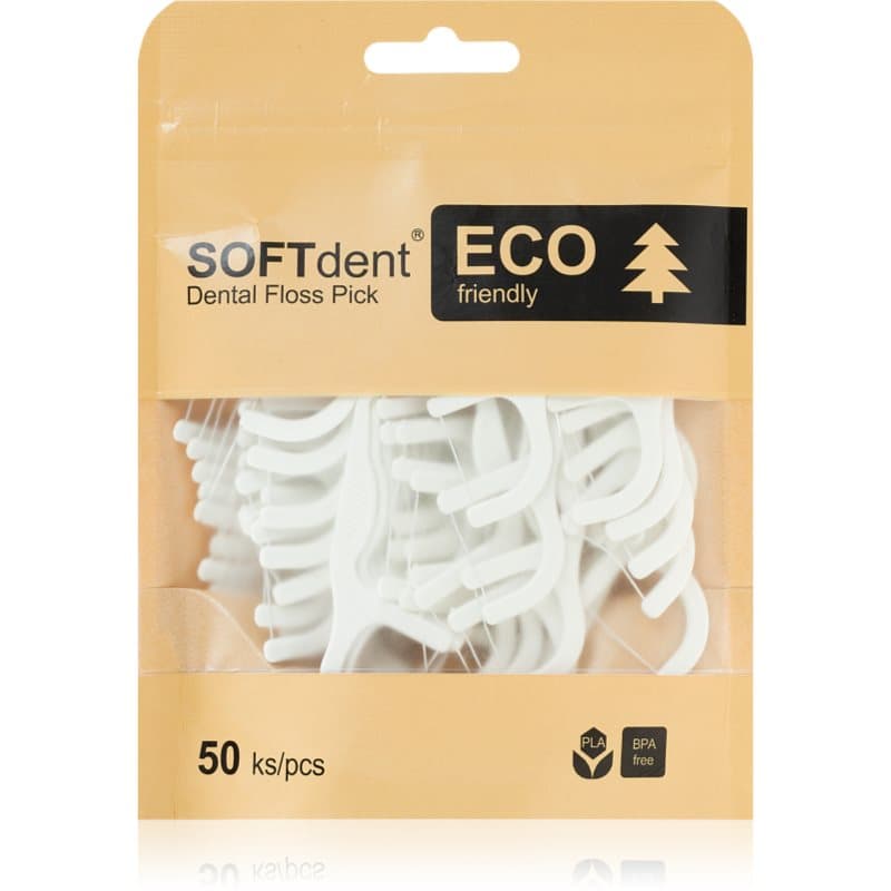 ECO Dental Floss Pick wykałaczki z nicią dentystyczną