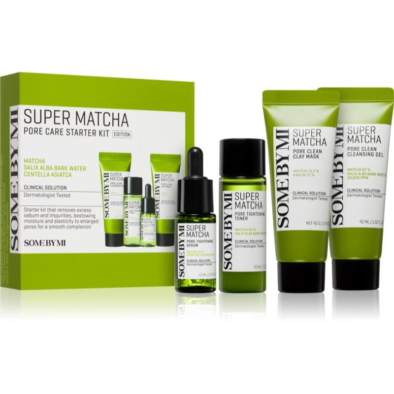 Super Matcha Pore Care Starter Kit zestaw upominkowy do ściągnięcia porów i nadania skórze matowego wyglądu