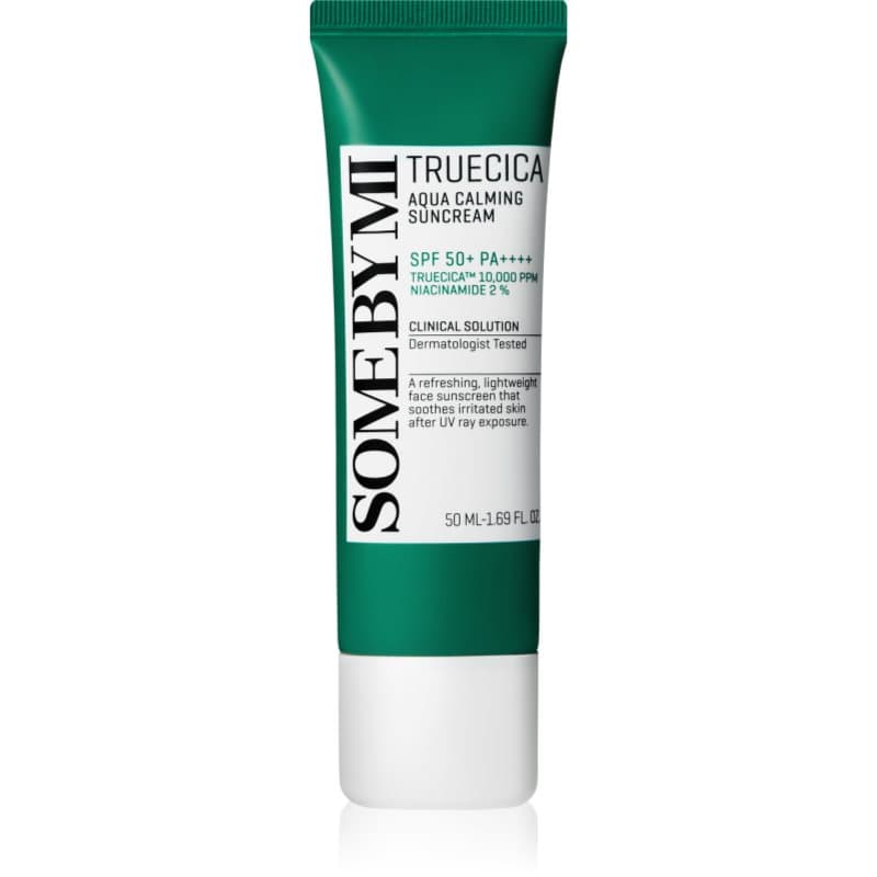 Truecica Aqua Calming Suncream łagodząca emulsja ochronna SPF 50+