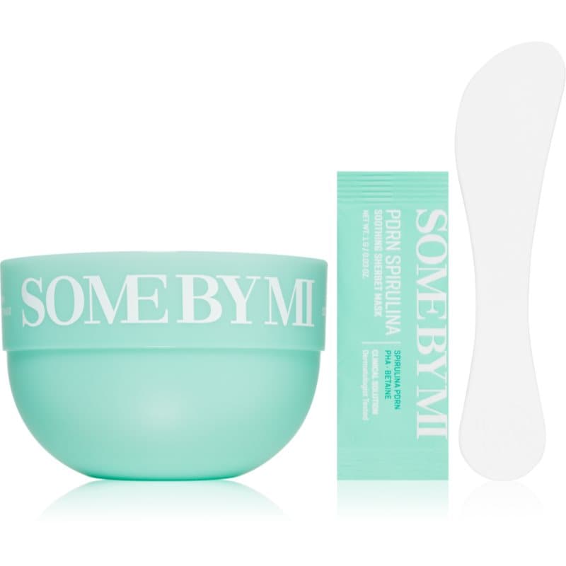 PDRN Spirulina Soothing Sherbet Mask łagodząca maseczka do twarzy z efektem chłodzącym