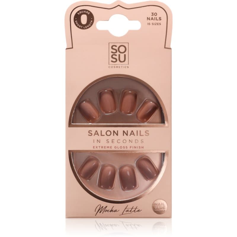 Salon Nails sztuczne paznokcie odcień Mocha Latte