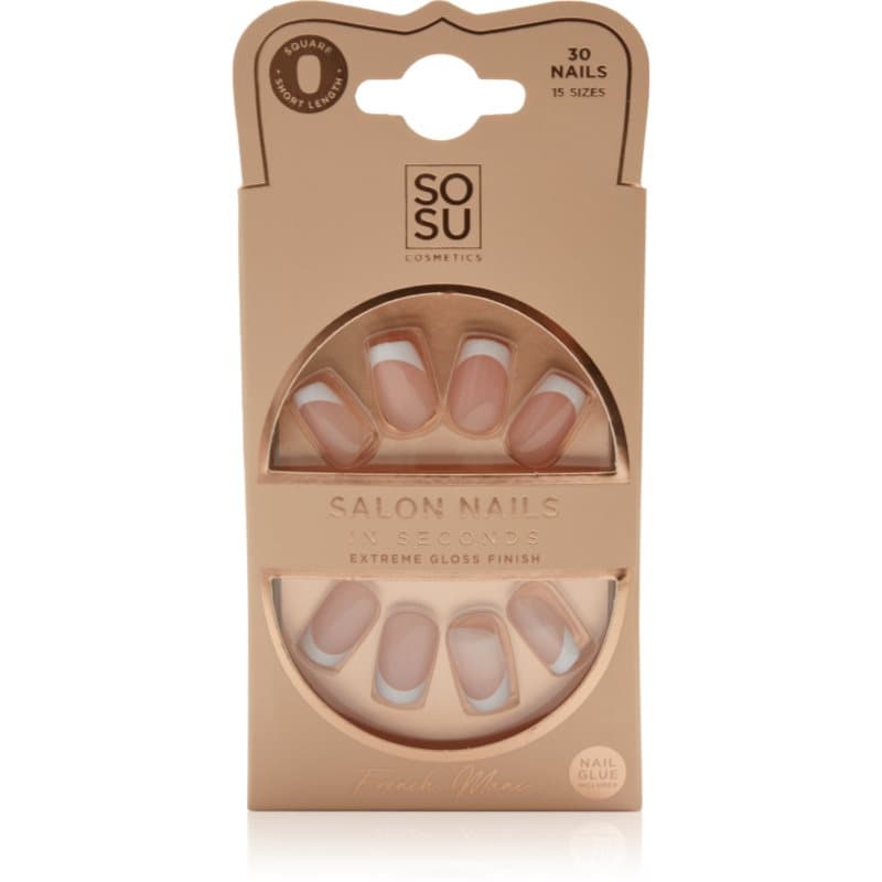 Salon Nails French Mani sztuczne paznokcie odcień French Mani