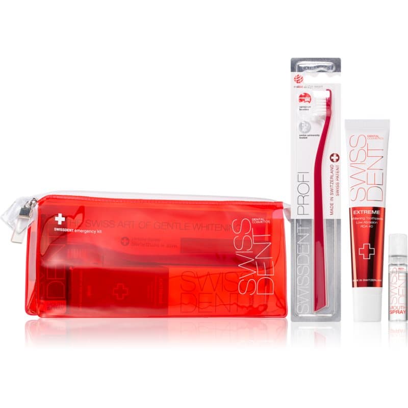 Emergency Kit Red zestaw do pielęgnacji zębów do bezpiecznego wybielania i ochrony szkliwa