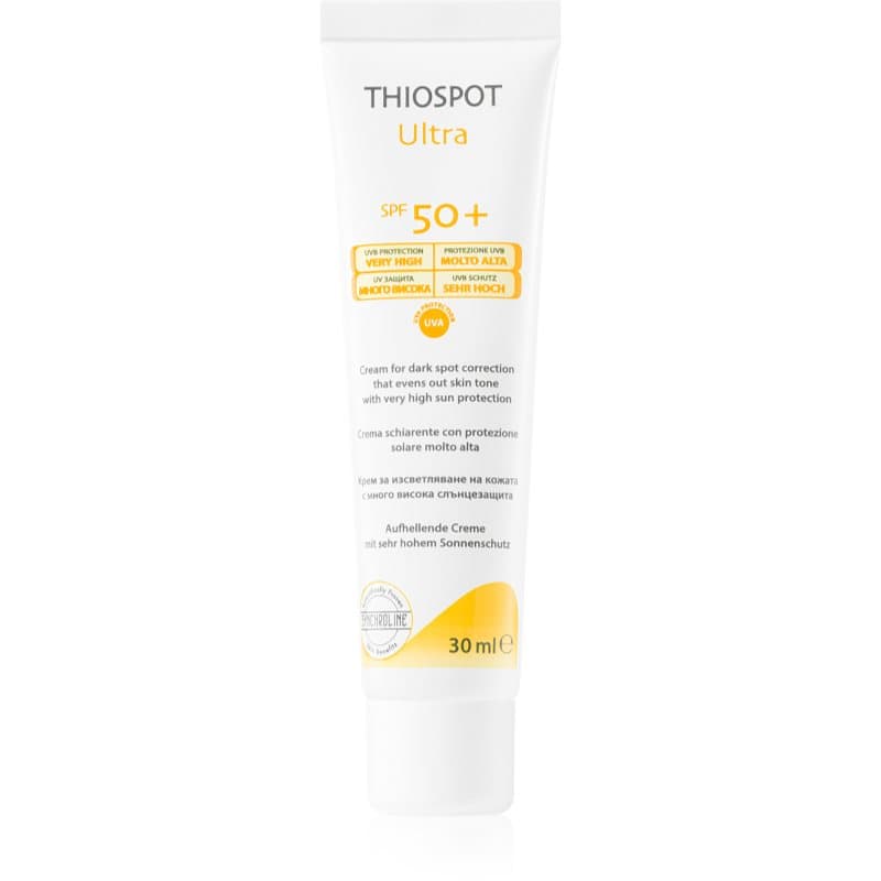 Thiospot Ultra krem rozjaśniający do skóry z przebarwieniami SPF 50+