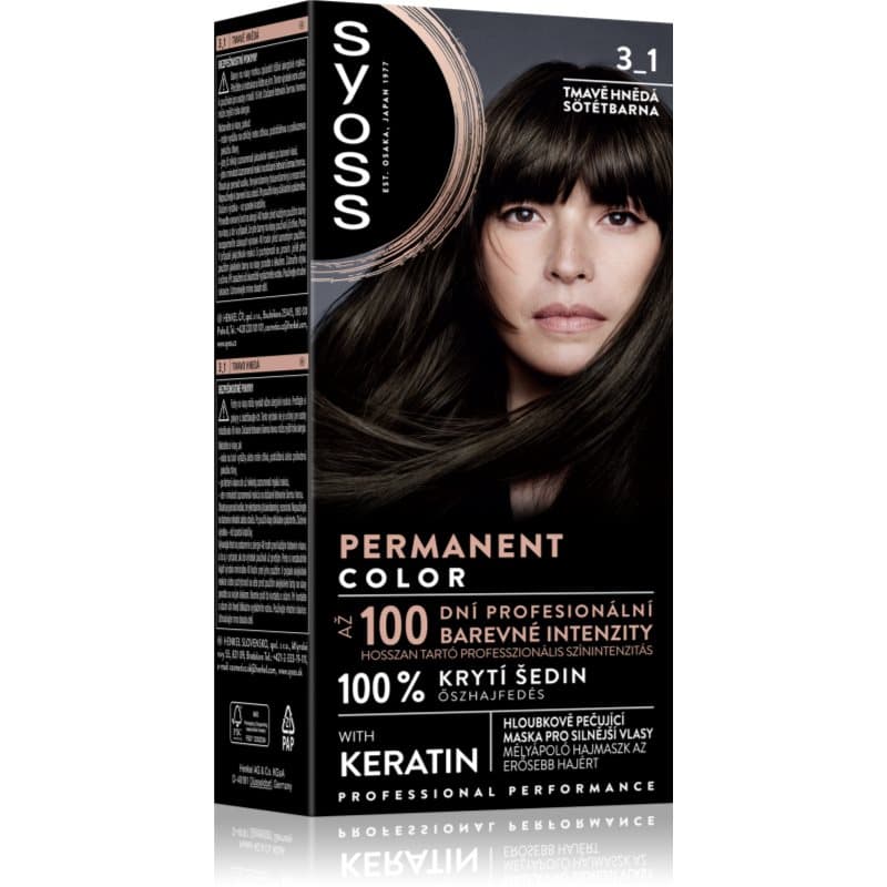 Permanent Color trwała farba do włosów odcień 3_1 Dark Brown