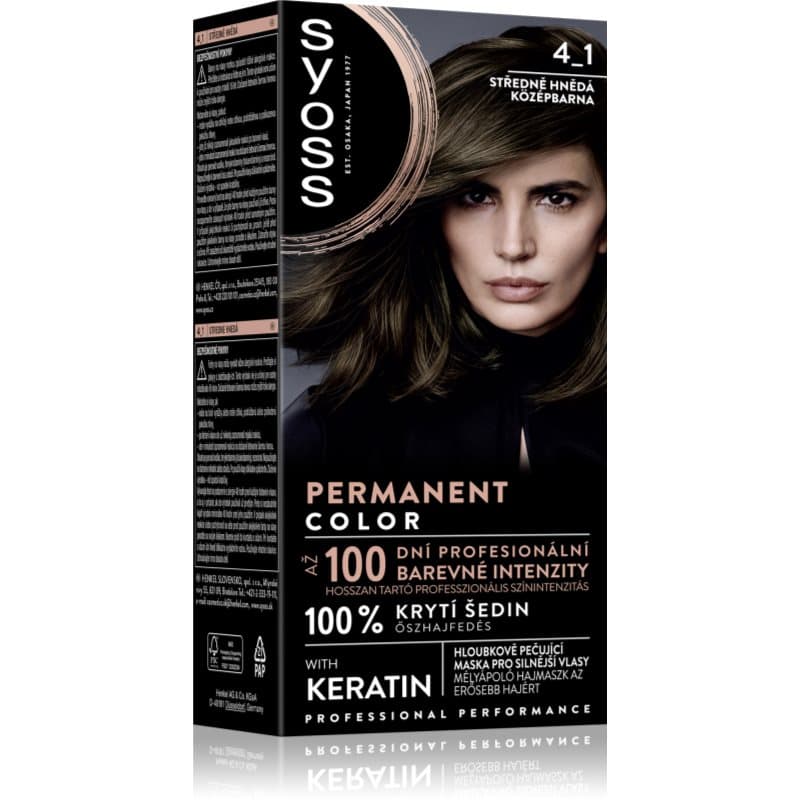 Permanent Color trwała farba do włosów odcień 4_1 Medium Brown