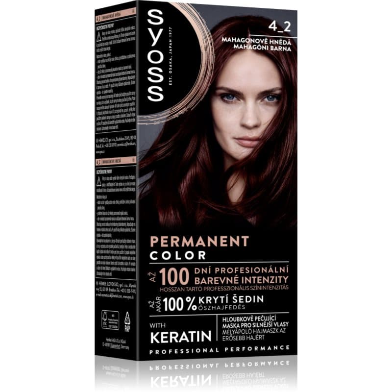 Permanent Color trwała farba do włosów odcień 4_2 Mahogany Red