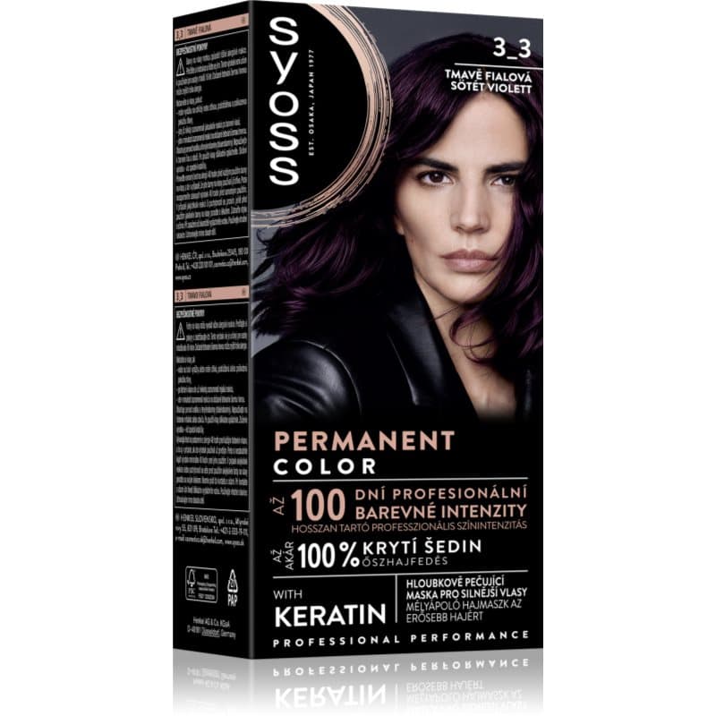 Permanent Color trwała farba do włosów odcień 3_3 Dark Violet