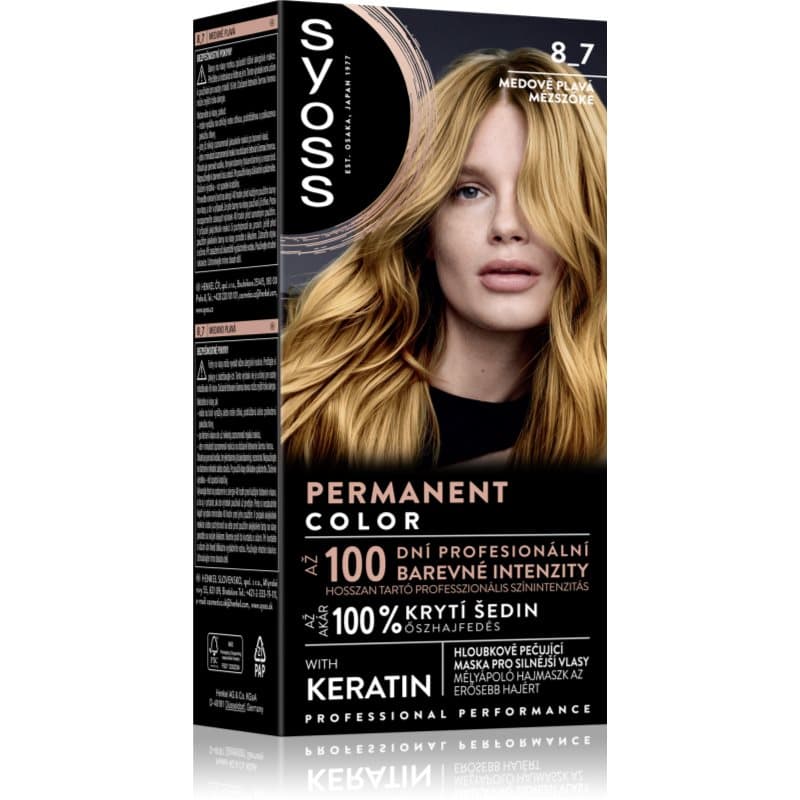 Permanent Color trwała farba do włosów odcień 8_7 Honey Blond