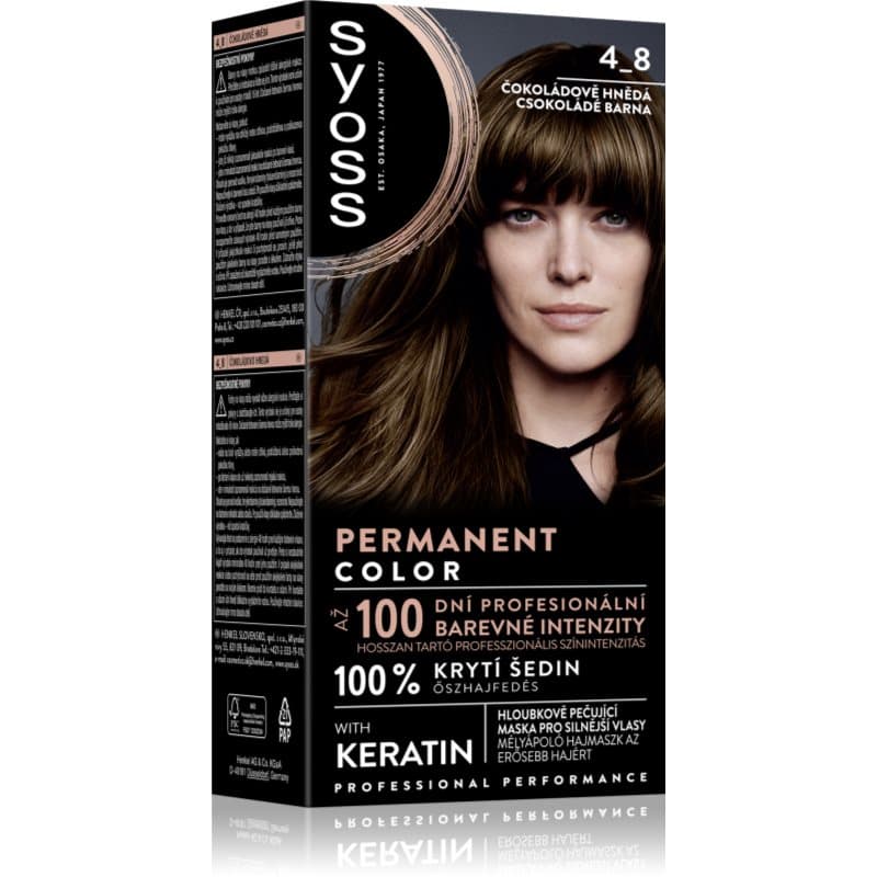 Permanent Color trwała farba do włosów odcień 4_8 Chocolate Brown