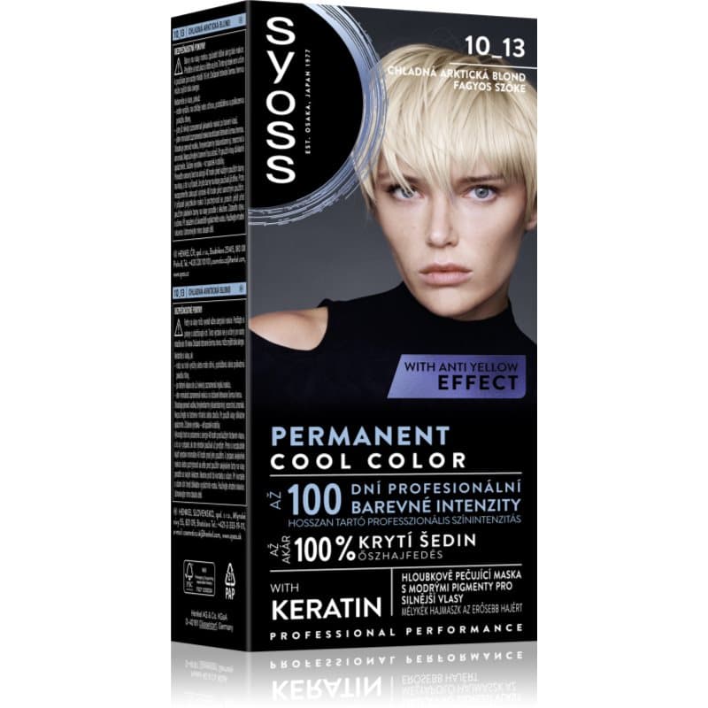 Permanent Cool Color trwała farba do włosów o chłodnym odcieniu odcień 10_13 Arctic Blond