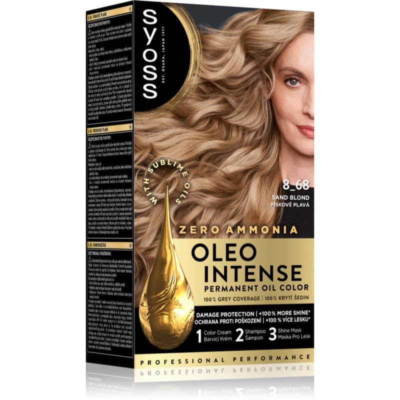 Oleo Intense trwała farba do włosów z olejem odcień 8-68 Pale Sand