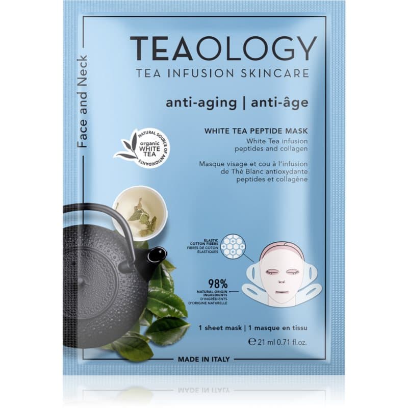 White Tea Peptide Mask maska w płacie intensywnie napinająca i rozjaśniająca skórę