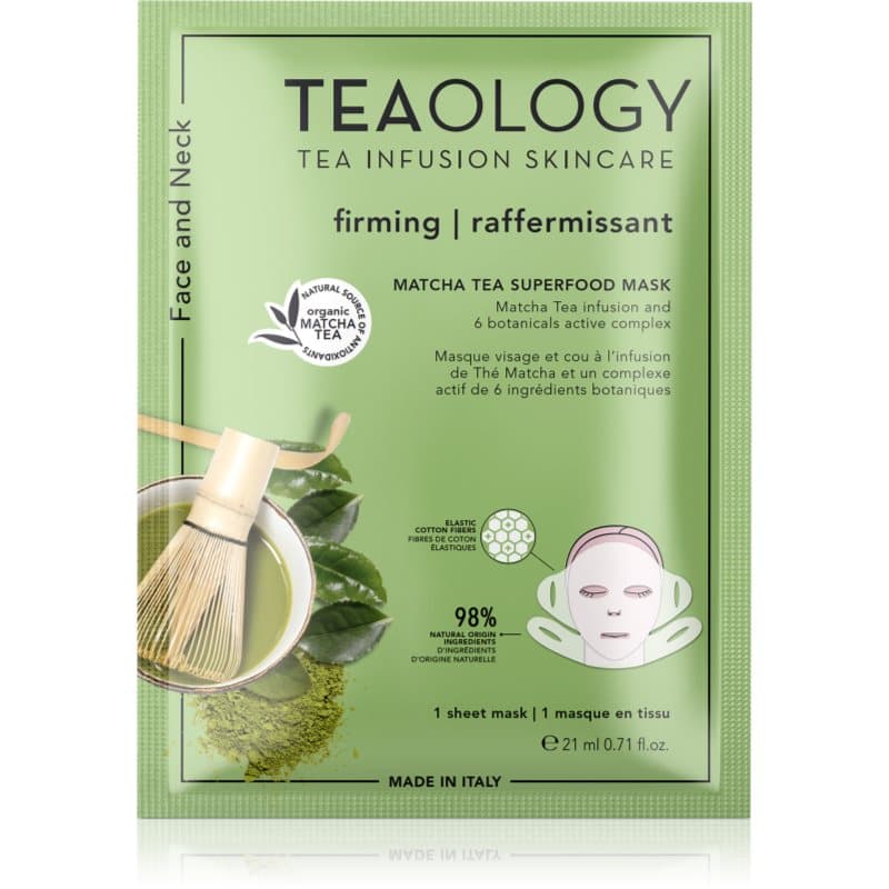 Matcha Tea Superfood Mask maska w płacie ujędrniająca kontury twarzy z matchą