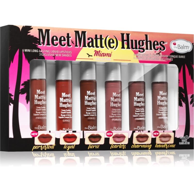 Meet Matt(e) Hughes Mini Kit Miami zestaw pomadek w płynie dla długotrwałego efektu