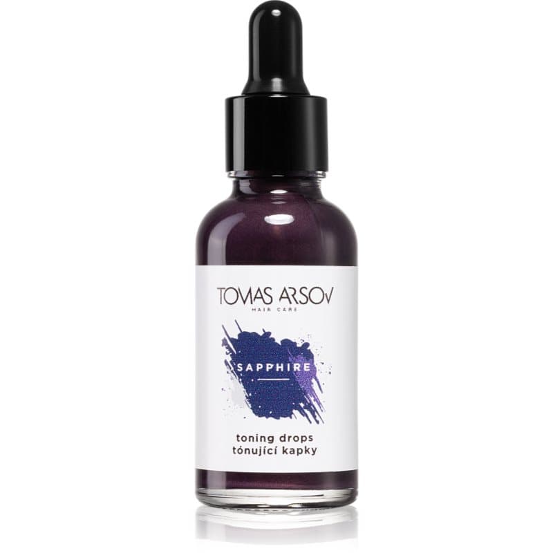 Sapphire Toning Drops pielęgnacja włosów do włosów rozjaśnionych, z pasemkami w odcieniu chłodnego blondu