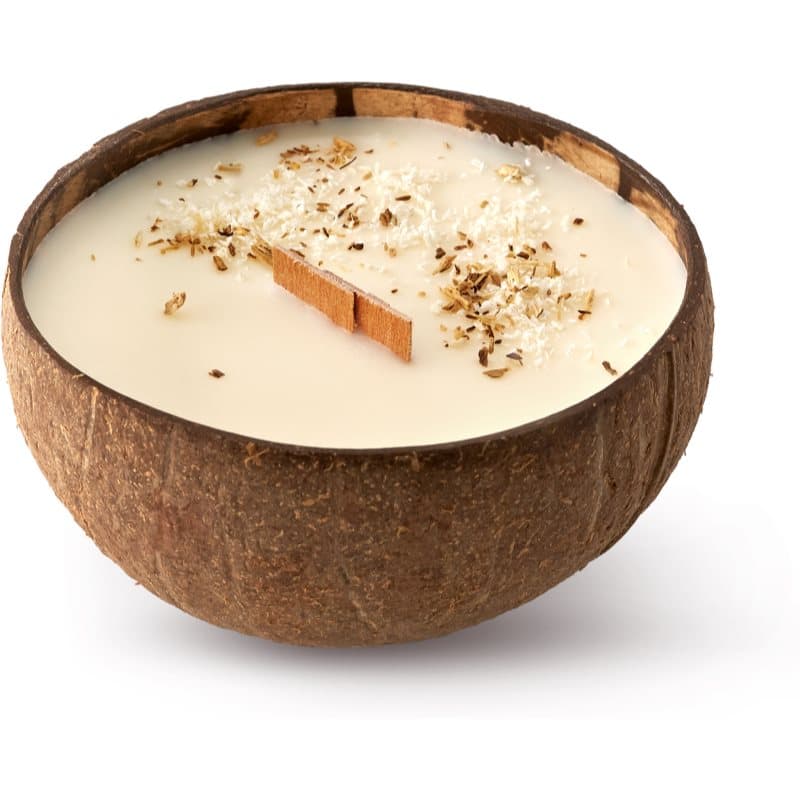 Coconut świeczka zapachowa z drewnianym knotem