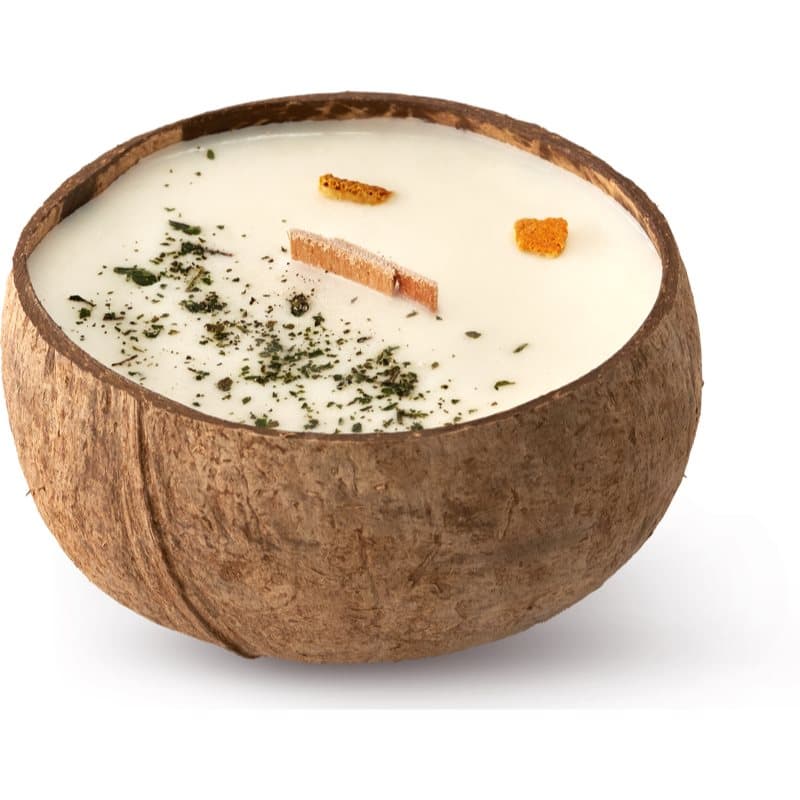Lemon & Mint świeczka zapachowa z drewnianym knotem
