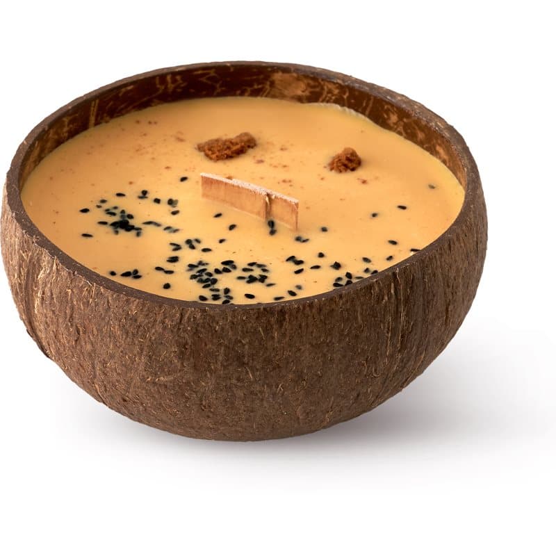 Vanilla & Caramel świeczka zapachowa z drewnianym knotem