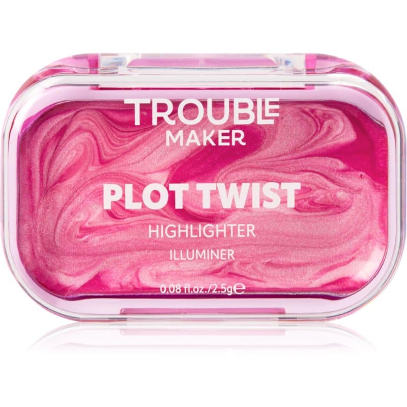 Plot Twist Cream Highlight rozświetlacz kremowy w sztyfcie odcień Spiralling Pink