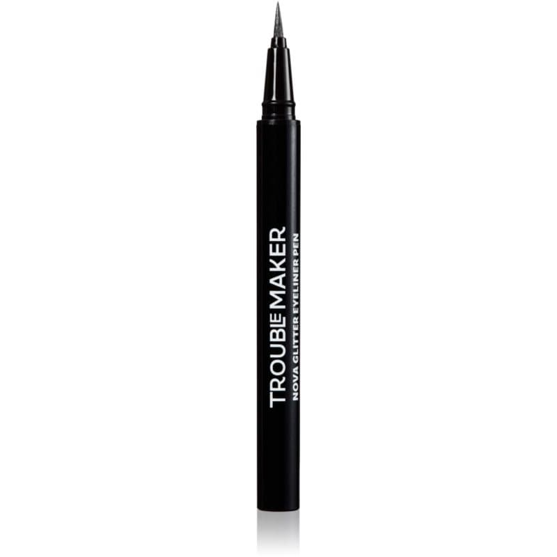 Nova Glitter Liquid Eyeliner Pen eyeliner brokatowy odcień Black Hole Black