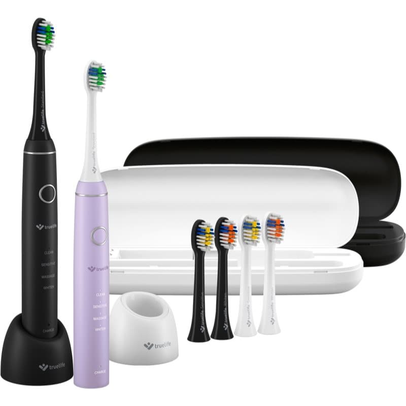 SonicBrush Compact szczoteczka soniczna Duo Black / Lavender