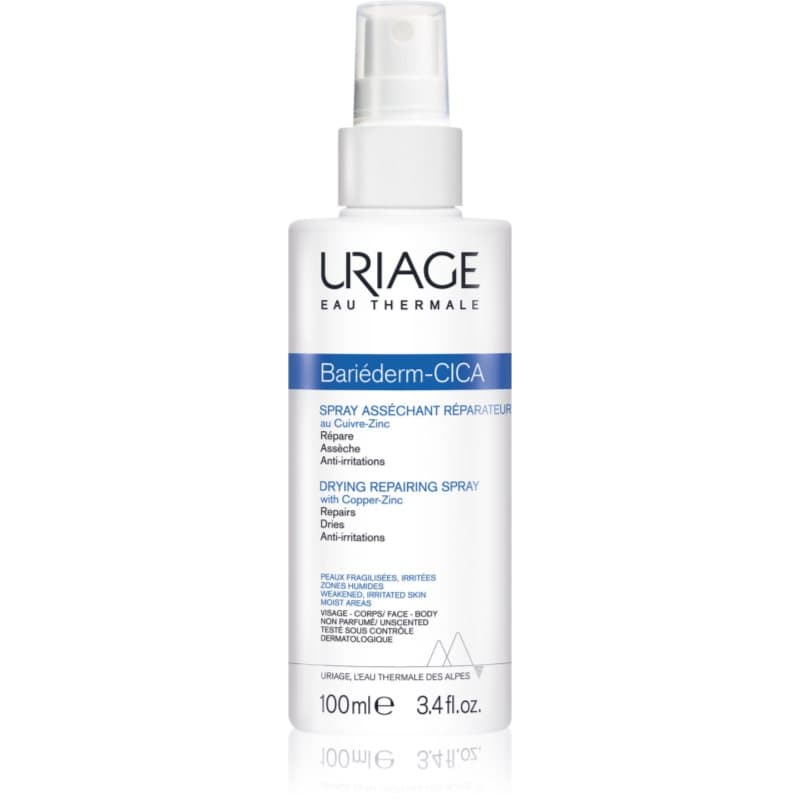Bariéderm Cica Drying Repairing Spray osuszający spray naprawczy zawierający miedź i cynk