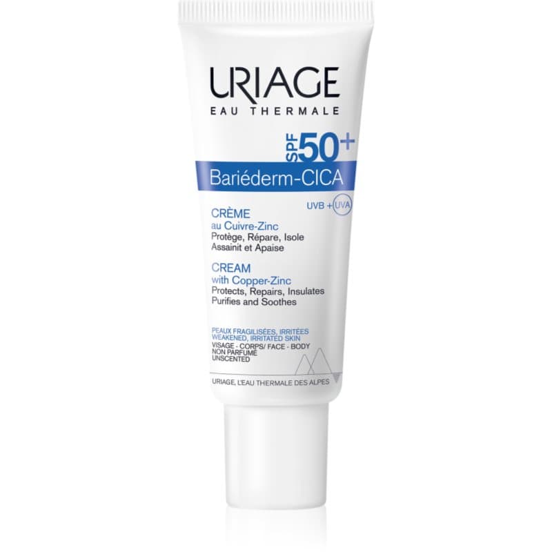 Bariéderm Cica-Cream with Copper-Zinc SPF 50+ krem naprawczy zawierający miedź i cynk SPF 50+