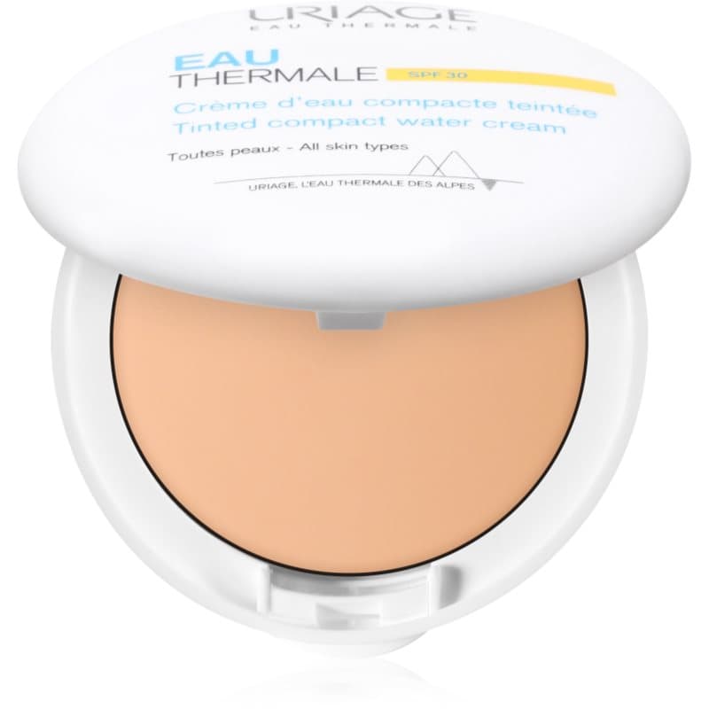 Eau Thermale Water Cream Tinted Compact SPF 30 jedwabisty puder do ujednolicenia kolorytu skóry