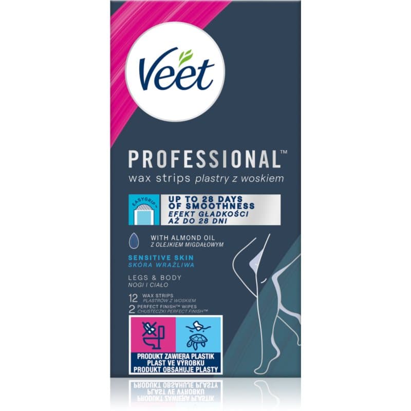 Professional Sensitive Skin woskowe paski do depilacji do skóry wrażliwej