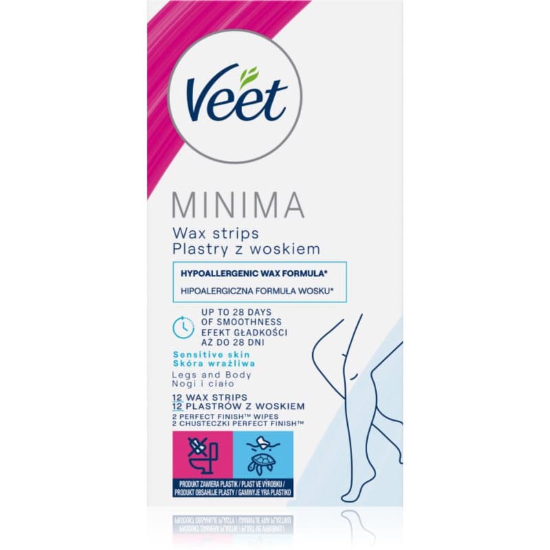 Minima Hypoallergenic woskowe paski do depilacji do nóg
