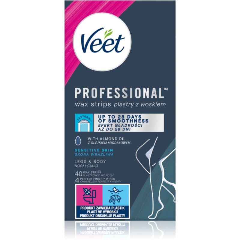 Professional Sensitive Skin woskowe paski do depilacji do skóry wrażliwej