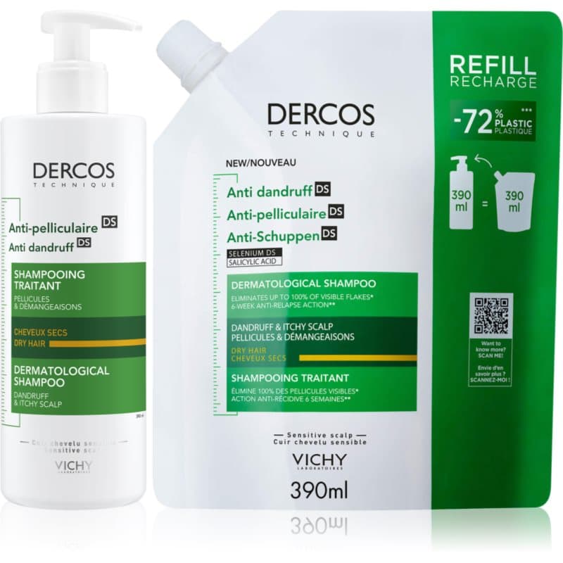 Dercos Anti-Dandruff zestaw przeciw łupieżowi do włosów suchych