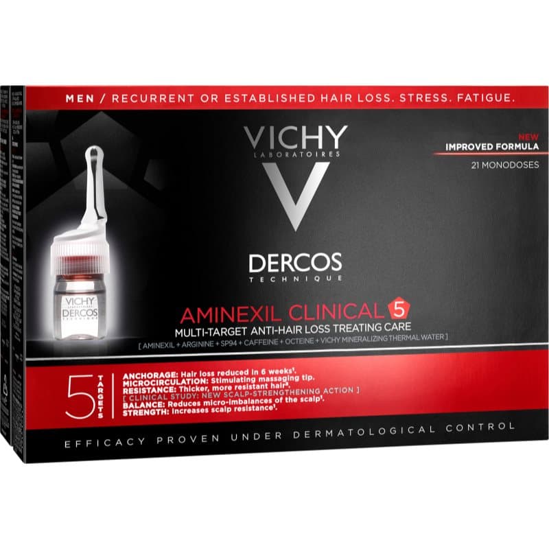 Dercos Aminexil Clinical 5 pielęgnacja punktowa przeciw wypadaniu włosów dla mężczyzn