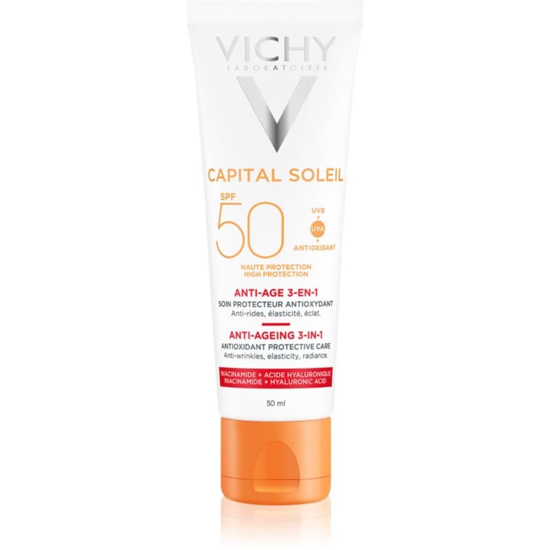 Capital Soleil krem chroniący przed starzeniem się skóry SPF 50