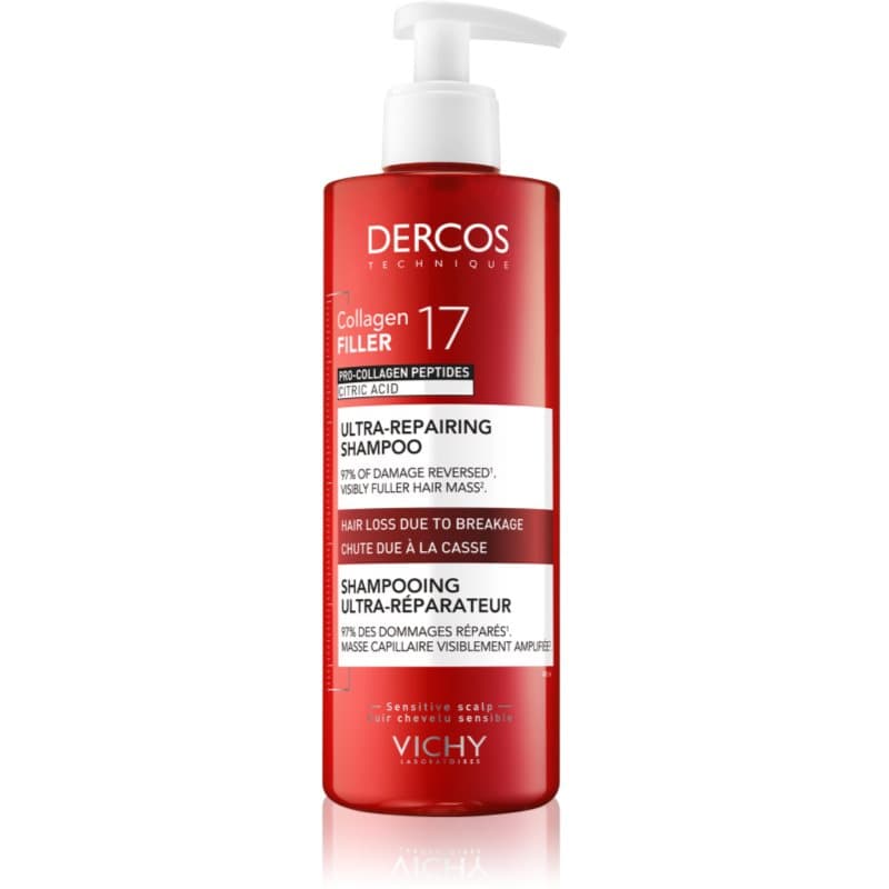 Dercos Collagen Filler 17 szampon głęboko regenerujący przeciw łamliwości włosów