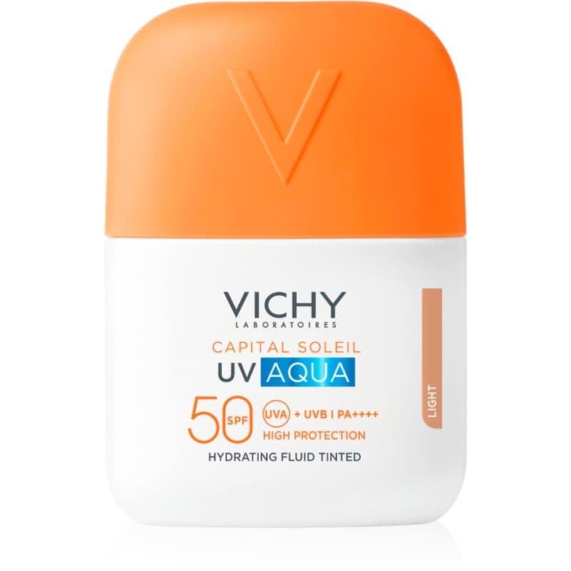 Capital Soleil UV Aqua ochronny fluid tonujący do twarzy o działaniu nawilżającym SPF 50