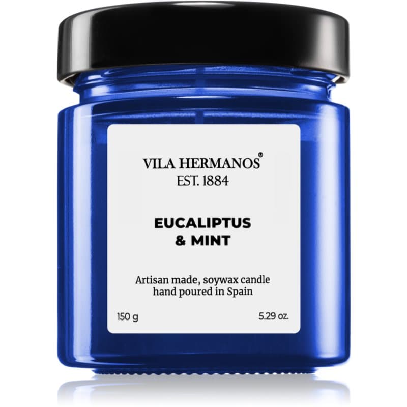 Apothecary Cobalt Blue Eucalyptus & Mint świeczka zapachowa