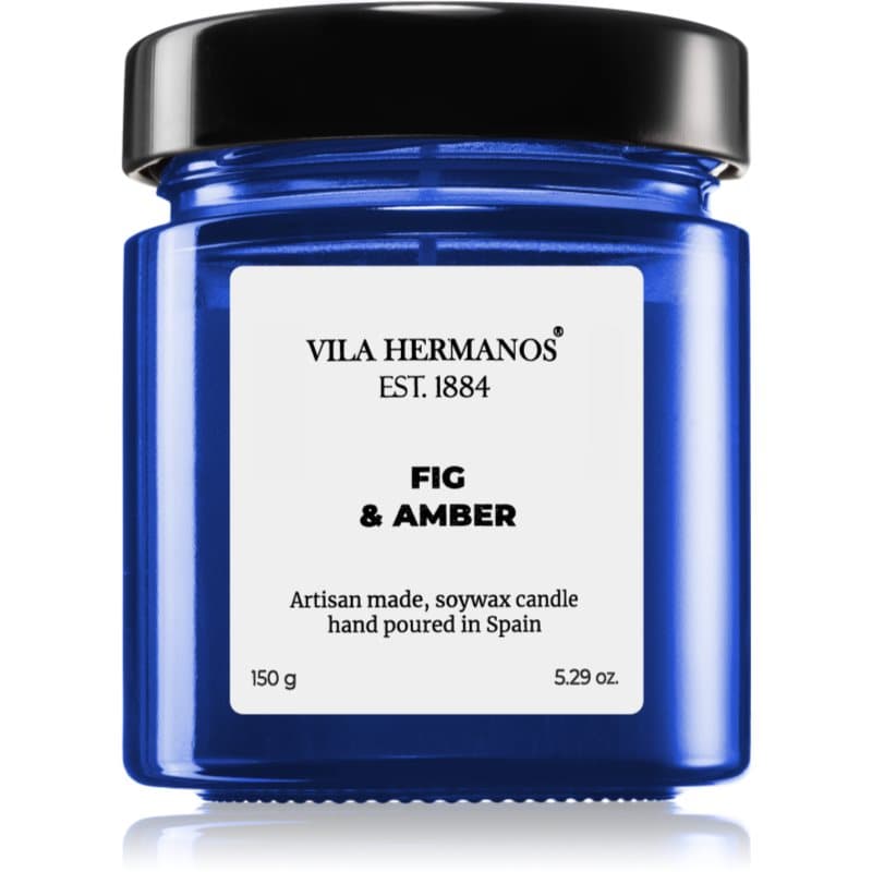 Apothecary Cobalt Blue Fig & Amber świeczka zapachowa