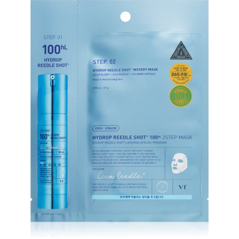 Hydrop Reedle Shot 100hL 2 Step Mask intensywna maska nawilżająca do dwufazowej pielęgnacji skóry