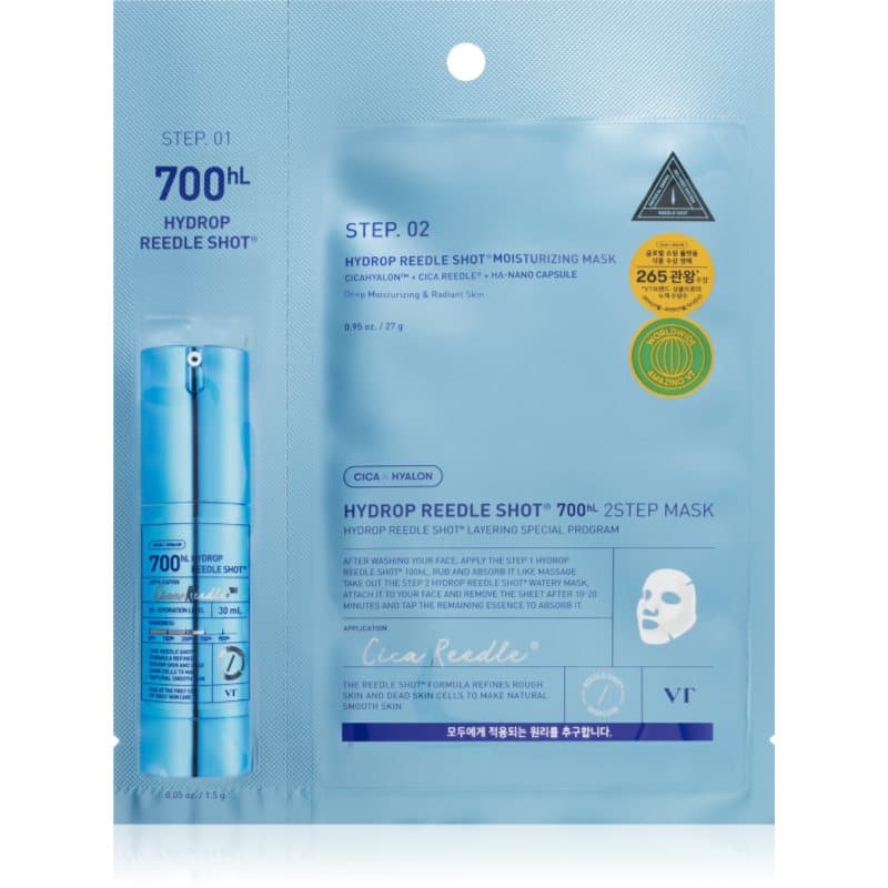 Hydrop Reedle Shot 700hL 2 Step Mask maseczka głęboko nawilżająca do dwufazowej pielęgnacji skóry
