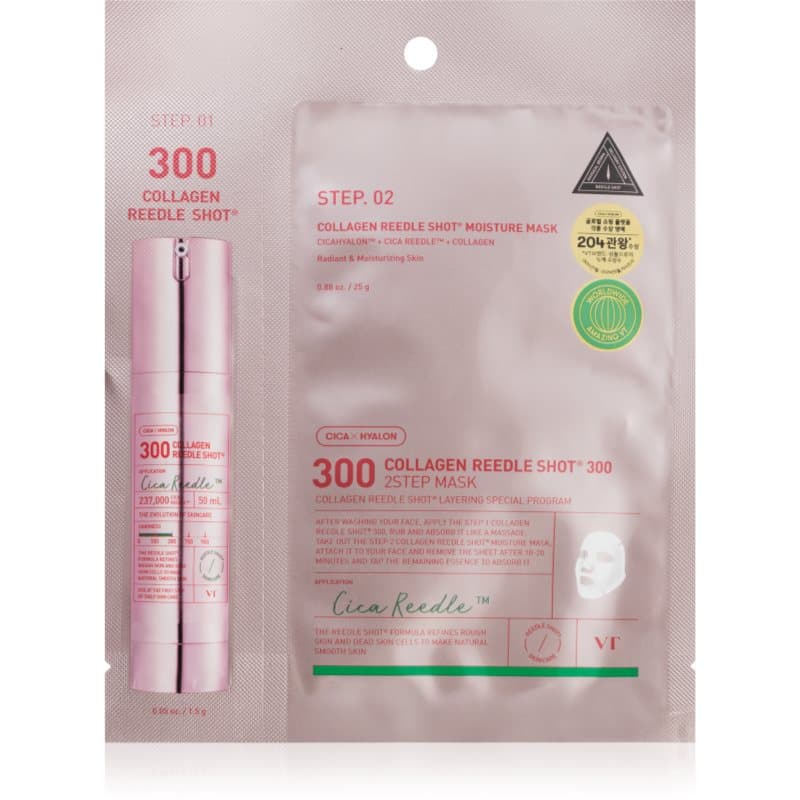 Collagen Reedle Shot 300 2 Step Mask maseczka ujędrniająco-liftingująca do dwufazowej pielęgnacji skóry