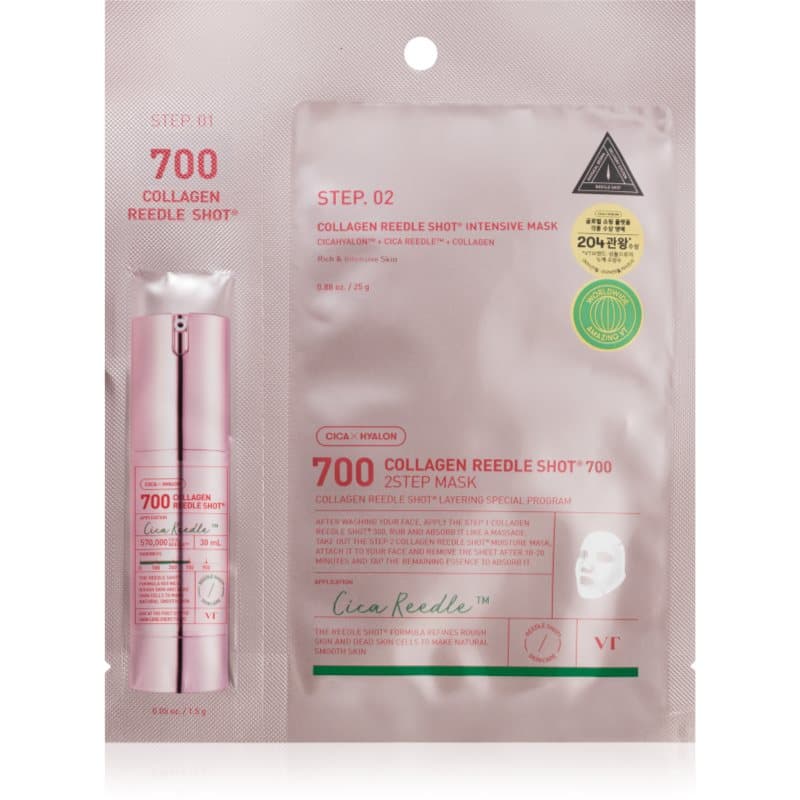 Collagen Reedle Shot 700 2-Step Mask maseczka ujędrniająco-liftingująca do dwufazowej pielęgnacji skóry