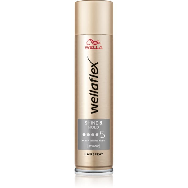 Wellaflex Shine & Hold lakier do włosów mocno utrwalający do nabłyszczenia