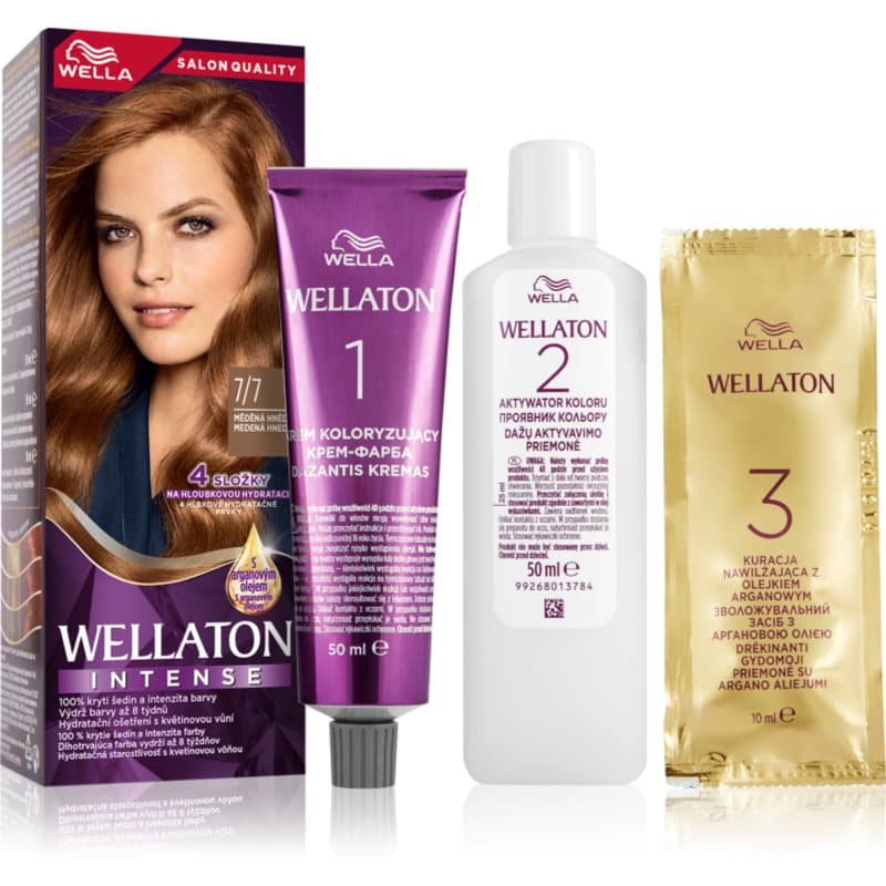 Wellaton Intense trwała farba do włosów z olejkiem arganowym odcień 7/7 Deep Brown