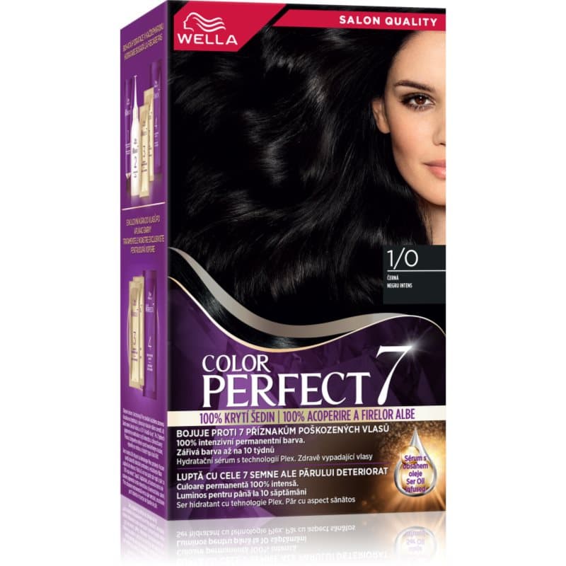 Color Perfect farba do włosów odcień 1/0 Infinite Black