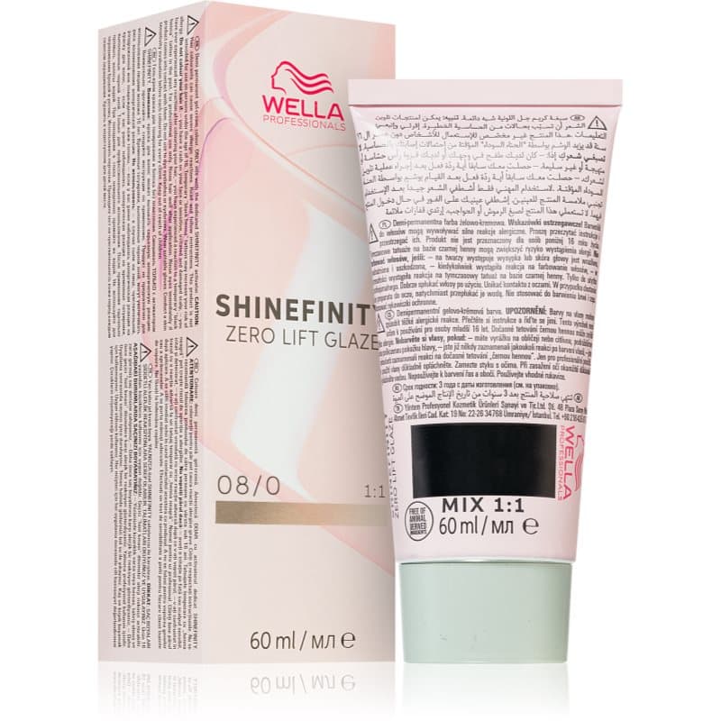 Shinefinity Zero Lift Glaze demi-permanentna farba do włosów odcień 08/0 - Natural Latte
