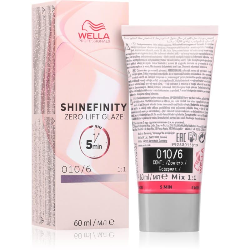 Shinefinity Zero Lift Glaze demi-permanentna farba do włosów odcień 010/6 Lavender Flash
