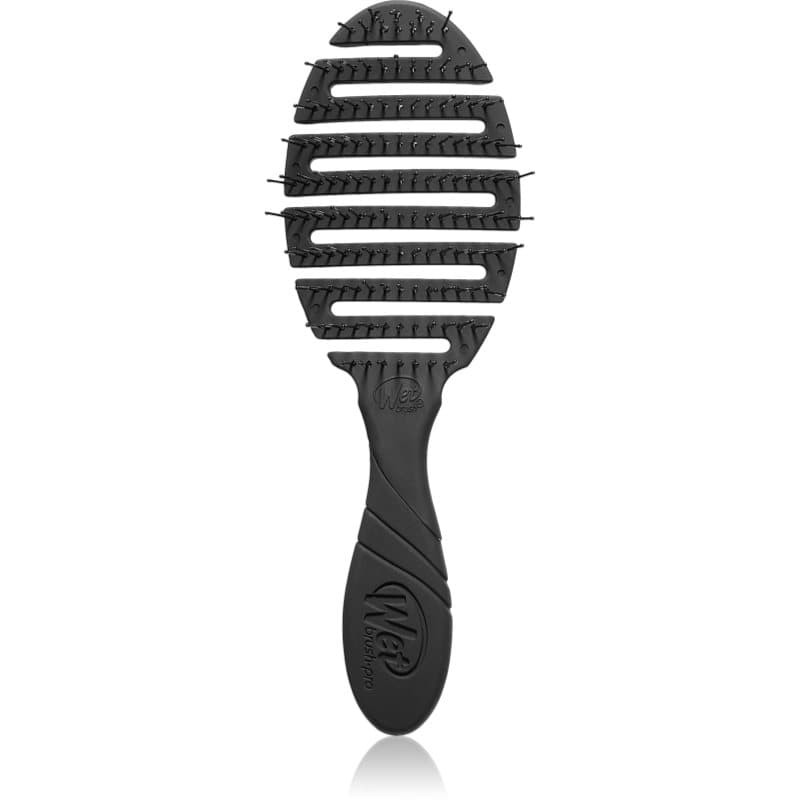 Flex Dry płaska szczotka do włosów Black