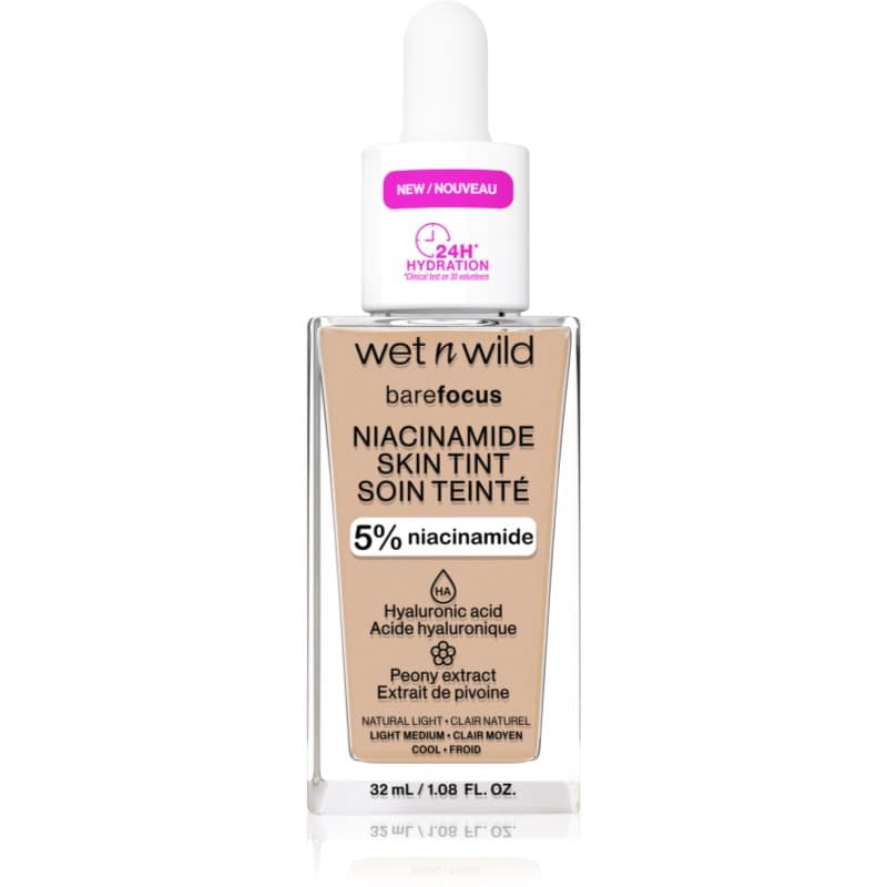 BareFocus Niacinamide Skin Tint lekki podkład nawilżający odcień Natural Light (Cool)